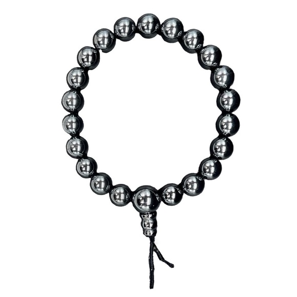 Jewelry - Anthracite Beaded Bracelet Adjustable Size